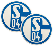 50x FC Schalke 04 Nordkurve S04 Bierdeckel Schalke Logo Vereinslogo Blau Weiß