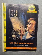 Grusel Heftchen Fledermaus mit