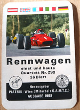 Spielkarten Quartett "