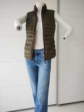 MUST HAVE! wärmend&leicht ZERO Daunen WESTE JACKE Vea beidseits khaki-beere 1A!
