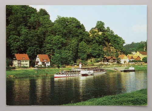 Postkarte rathen sächs - -,