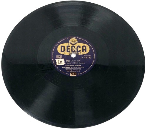 Schellackplatte decca f - schellackplatte,