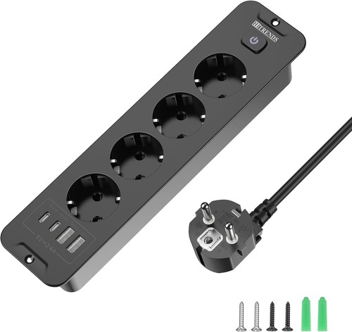Versenkbare steckdose mit - steckdose, usb
