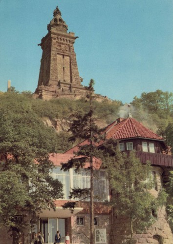 Kyffhäuser memorial with - ak,