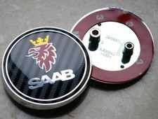 2x 68mm Schwarz Kohlefaser