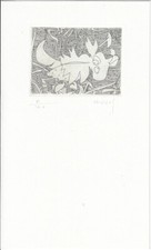 HORST HUSSEL: Vier nachgereichte Briefe an Herrn S.; mit 1 Radierung