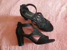 Sandaletten, Damenschuhe, schwarz, Gr. 40, Sommerkind, neu