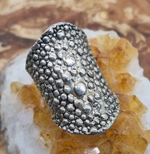 Axel R Stocks • Dragon Skin Ring, Vintage 90er Jahre. UK Größe X-Y