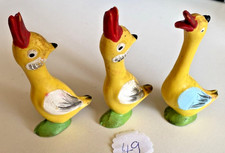 DDR Tierfiguren – Gruppe 49 – 3 Enten – bemaltes Hartplastik