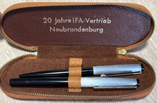 DDR Schreibset HEIKO primus Füller + Kulli mit Tasche 20 Jahre IFA Vertrieb NBG