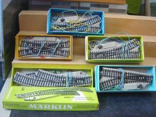 Märklin HO 9 elektrische Weichen Metallgleis "Neuwertig"(034W)