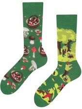 Socken TODO Colours Lustige Socken mit Pilze sammeln motiv Bunte Socken