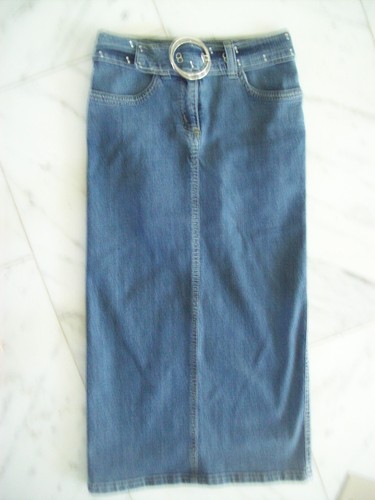 Jeans rock strecht lang für - jeans,