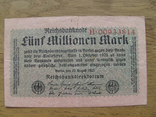 Reichsbanknote millionen - reichsbanknote,