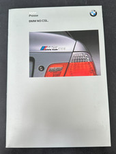 BMW E46 M3 CSL  Pressemappe +