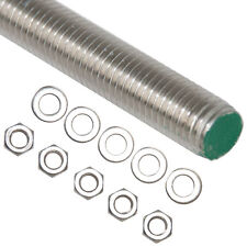 Gewindestangen Gewindestab Edelstahl DIN 975 / 976, M5 - M24, 1 Meter