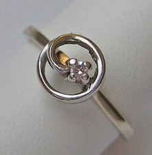 Love Solitär 14kt 585 Gold