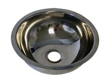 Spüle Spülbecken Waschbecken Edelstahl poliert Camping Wohnmobil  Y30P 28cm