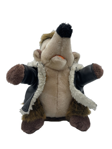 Plüsch igel lederjacke - in,