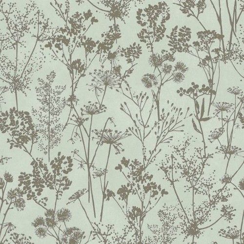 Vliestapete floral grün - floral,