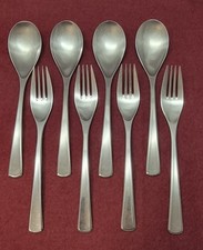 WMF Brasilia Cromargan Menübesteck 4 Menügabeln 4 Menülöffel Note 3