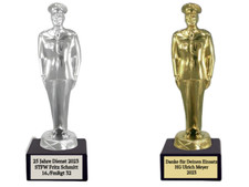 Soldat Metall-Figur 14.5 mit persönlicher Gravur | Armeegeschenk Auszeichnung