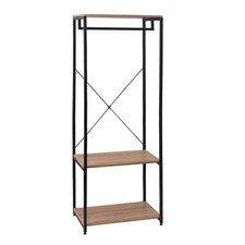 Kleiderständer Wäscheständer Kleiderschrank Schuhregal mit Ablage Holz rs0046hei