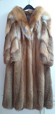 Rotfuchs-Pelzmantel, Gr. 40-42, Naturpelze, Kürschner-Arbeit, Top-Zustand