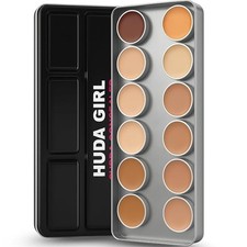 HUDA GIRL 2in1 Supracolor Foundation & Concealer für Damen - neutralisiert...