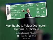 Max Raabe Konzert 2 Tickets - Admiralspalast 17.2.2026 20:00Uhr Berlin