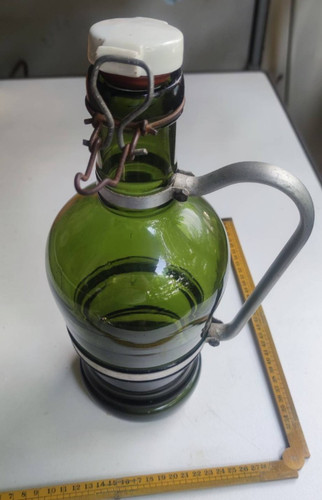 Bierflasche glas grün mit - bierflasche,, glas,