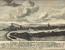 Alsleben Saale Original Kupferstich Dreyhaupt 1748