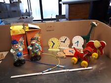 # DDR Spielzeug # Blech # Duroplast #  Nachziehtiere Clown Mechanische Uhr