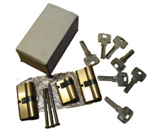Schließanlage gleichschließend 7 Schlüssel Halbzylinder 2x Schließzylinder
