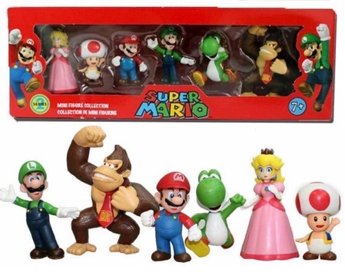 Super mario minifiguren - mario, 6x