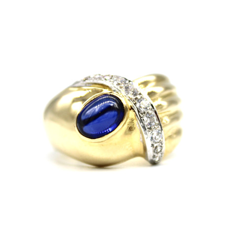 585 gelbgold ring - gelbgold, saphir