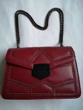 Damen Handtasche Markentasche Bordeaux rot blogger luxus Schultertasche 