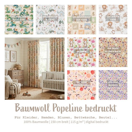 Baumwollstoff meterware - baumwollstoff,