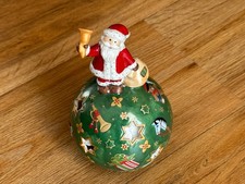 Villeroy & Boch Teelicht Kugel Nikolaus mit Glocke, grün