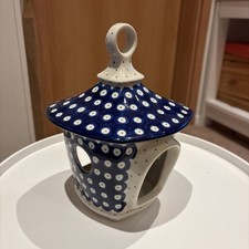 Orginal Bunzlauer Keramik  Vogelhaus , Laterne Lampion Teelicht Wie neu