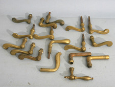 Konvolut von alten Türklinken, Türgriffe, Türdrücker, Messing