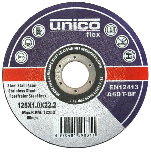 Trennscheiben 125 0 - x, x
