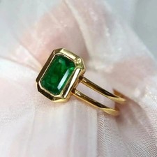 3Ct Smaragdschliff Damen