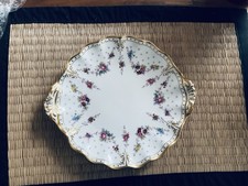 Blumendekor Bread and Butter Platte von Royal Crown Derby