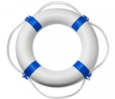 Rettungsring weiß blau 65 cm