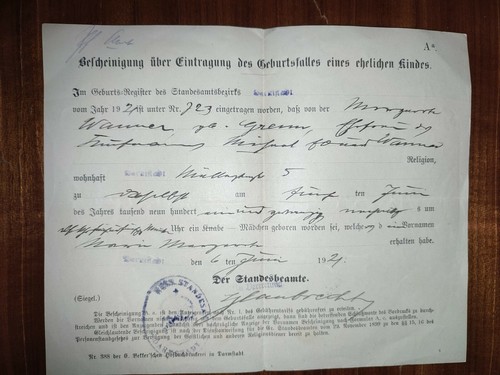 Rarität bescheinigung zur - bescheinigung,