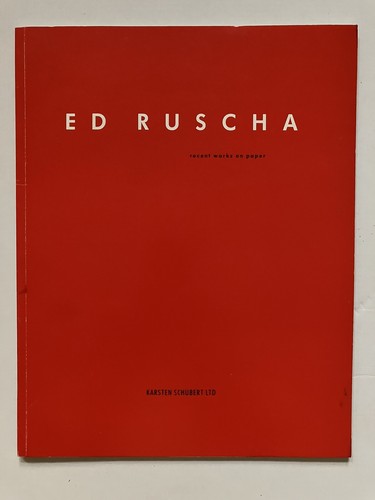 Ruscha works on - ed,