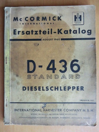 Original ersatzteilkatalog ihc - ersatzteilkatalog,