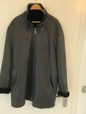 Lammfelljacke Carlo Collucci Herren Gr. 52 Schwarz Jacke