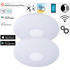 2x Hama WiFi LED Deckenleuchte 40W 217W dimmbar WLAN Deckenlampe Handy-Steuerung